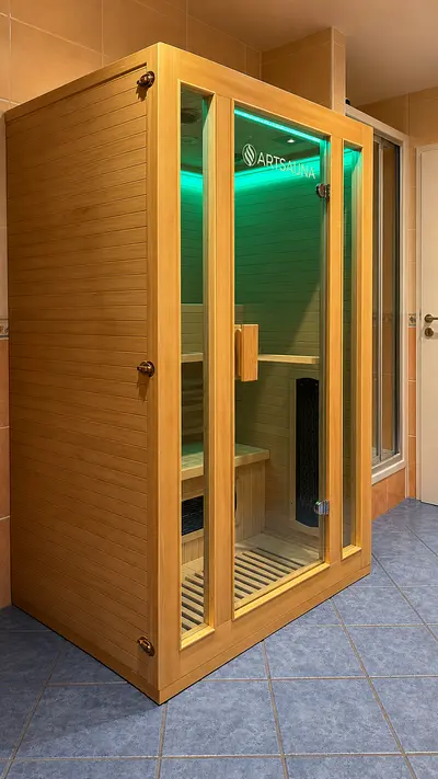 Infrarotsauna für zwei Personen in der Ferienwohnung Am Wäldchen