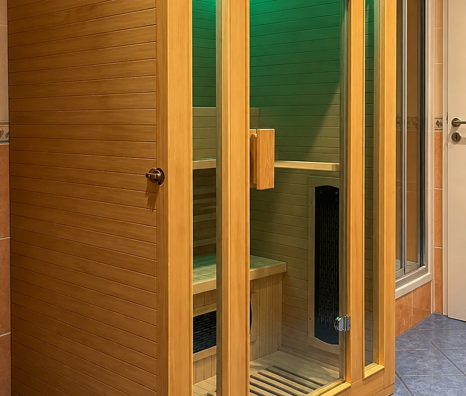 Infrarotsauna für zwei Personen in der Ferienwohnung Am Wäldchen